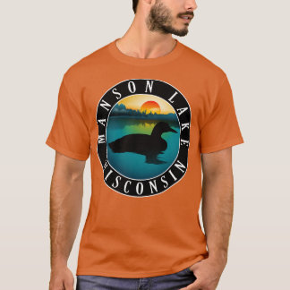 Camiseta Loon del lago Manson Wisconsin