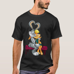 Camiseta Looney Tunes Bugs y Lola Corazones Día de San Vale