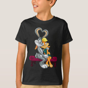 Camiseta Looney Tunes Bugs y Lola Corazones Día de San Vale