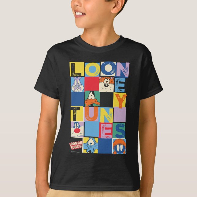 Camiseta LOONEY TUNES™ Character Checker Blocks (Anverso)