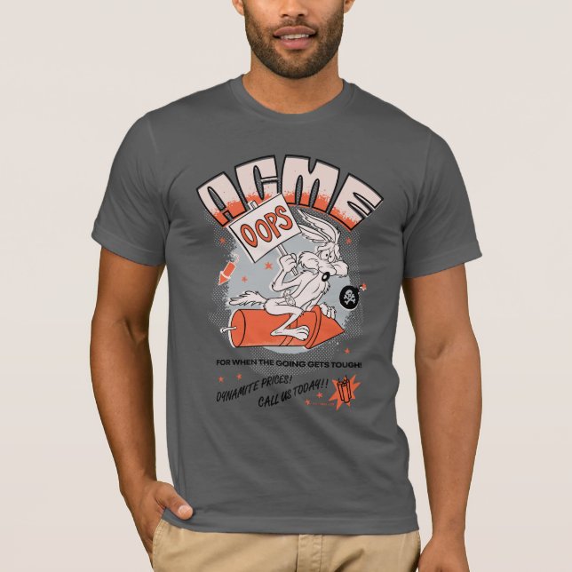 Camiseta LOONEY TUNES™ | Dinamita WILE E. COYOTE™ ACME (Anverso)