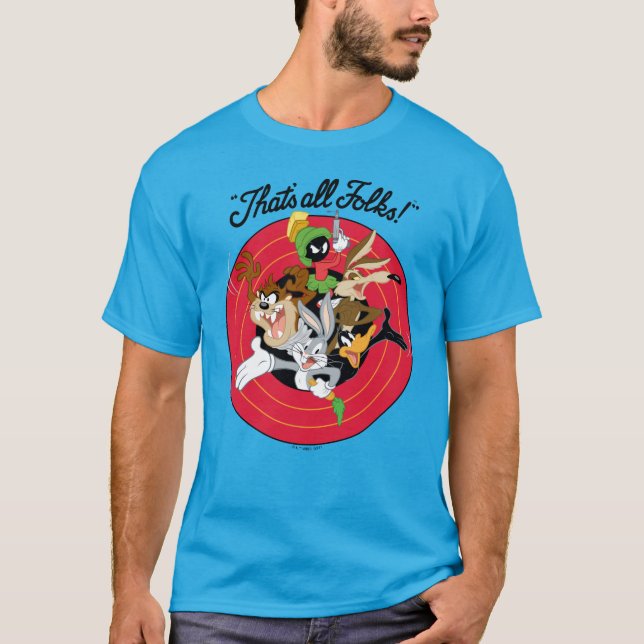 Camiseta LOONEY TUNES™ "ESO ES TODO SEGUIDO!™" Grupo Bullse (Anverso)