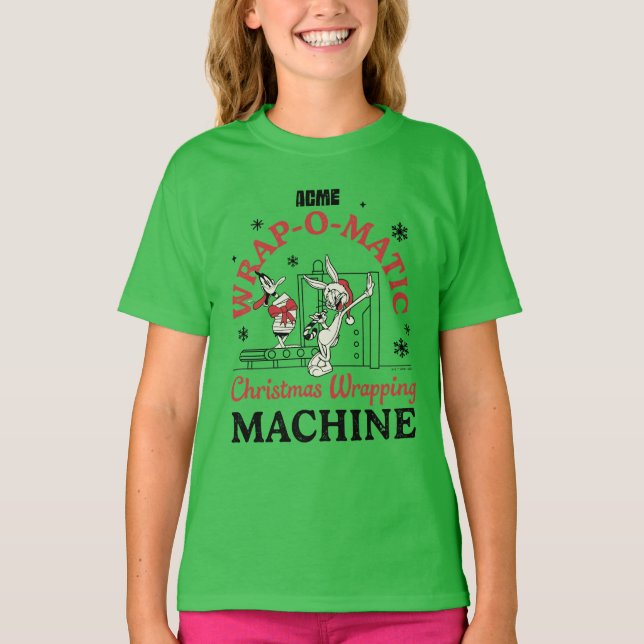Camiseta LOONEY TUNES™ | Máquina de envolvimiento ACME O-Ma (Anverso)