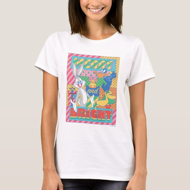 Camiseta LOONEY TUNES™ | Navidades merry y brillantes (Anverso)