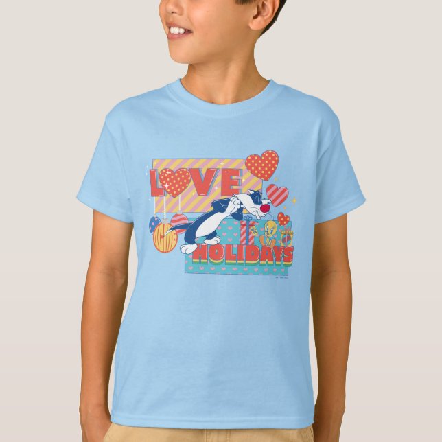 Camiseta LOONEY TUNES™ | SYLVESTER™ y TWEETET™Festividades  (Anverso)