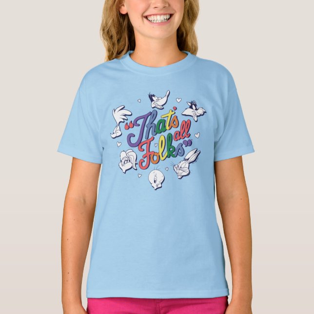 Camiseta LOONEY TUNES™ - ¡Todos son amigos! Insignia del or (Anverso)