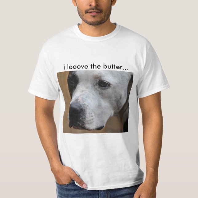 Camiseta looove i la mantequilla… (Anverso)