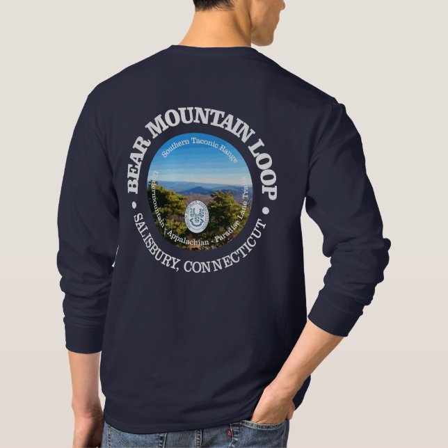 Camiseta Loop de la montaña del oso (rd) (Reverso)