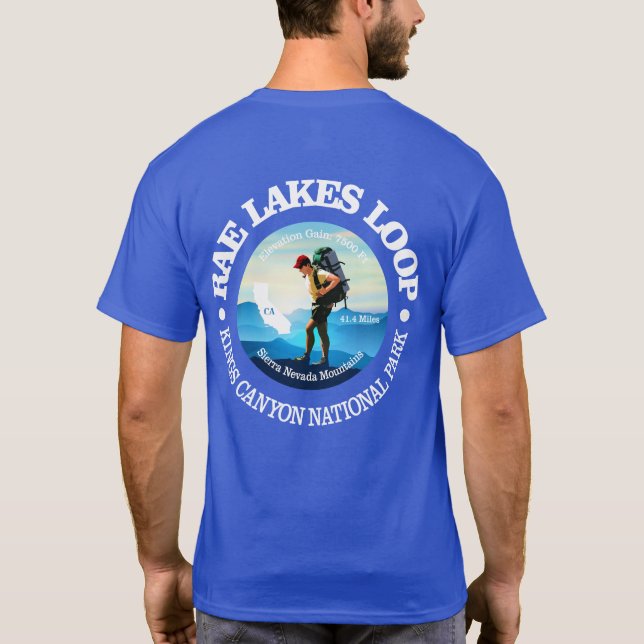 Camiseta Loop de Rae Lakes (C) (Reverso)