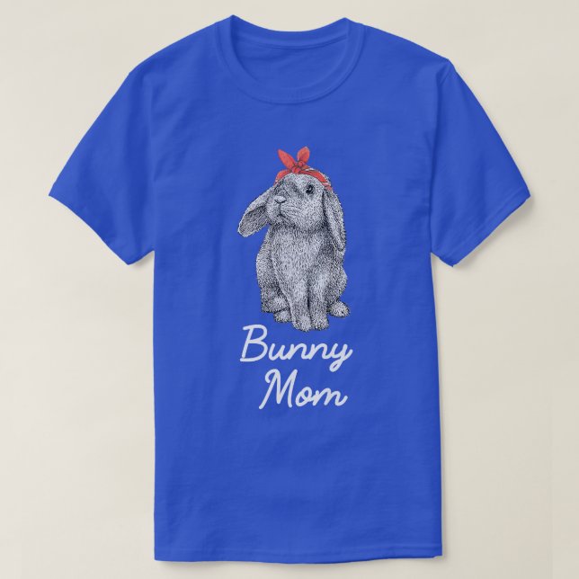 Camiseta Lop Earl Bunny Rabbit Mom Drawing  (Diseño del anverso)