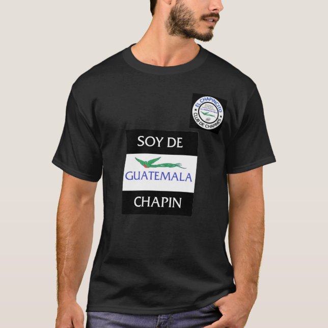 Camiseta López El Chapincito Soy De Guatemala Capilla Negra (Anverso)