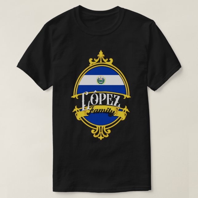 Camiseta Lopez Family El Salvador (Diseño del anverso)