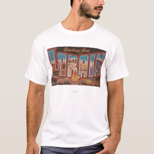 Camiseta Lorain, letra ScenesLorain, OH de OhioLarge