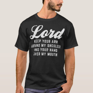 Camiseta Lord Arm Houlder Hand Mouth God Jesus Prayer Chris