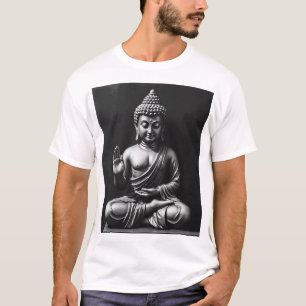 Camiseta Lord Buddha - Retrato de arte del carbón
