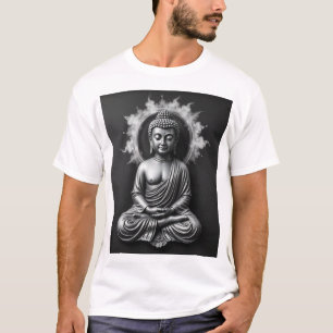 Camiseta Lord Buddha - Retrato de arte del carbón vegetal s