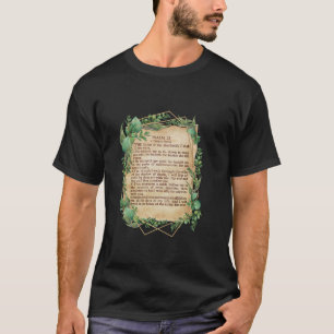 Camiseta LORD es My Shepherd Psalm 23 Leaf Art Design R