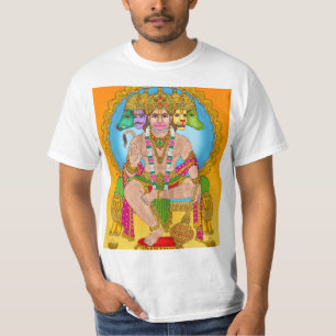 Camiseta Lord Hanuman T-Shirt   Poderoso hindú Devta Hanuma