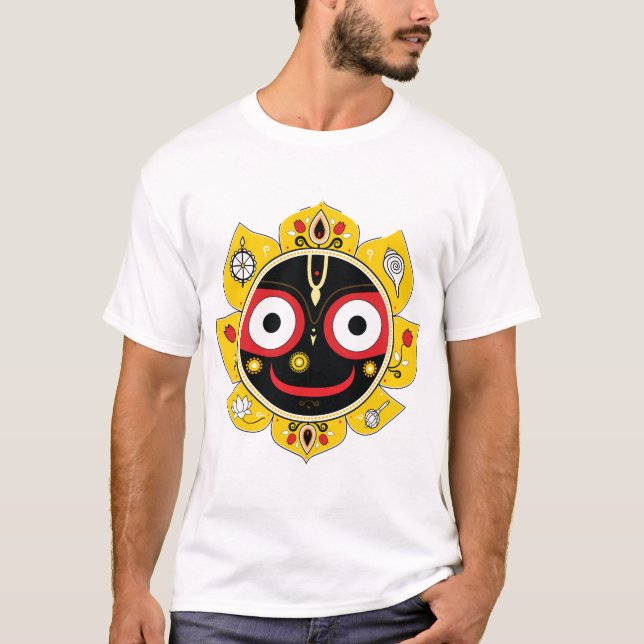 Camiseta Lord Jagannath Face Hindu Deity Spiritual (Anverso)