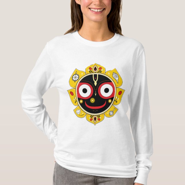 Camiseta Lord Jagannath Face Hindu Deity Spiritual (Anverso)