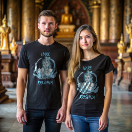 Camiseta Lord Krishna Flute Graphic T-Shirt - Hare Krishna