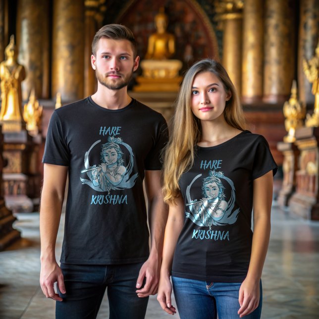 Camiseta Lord Krishna Flute Graphic T-Shirt - Hare Krishna (Subido por el creador)