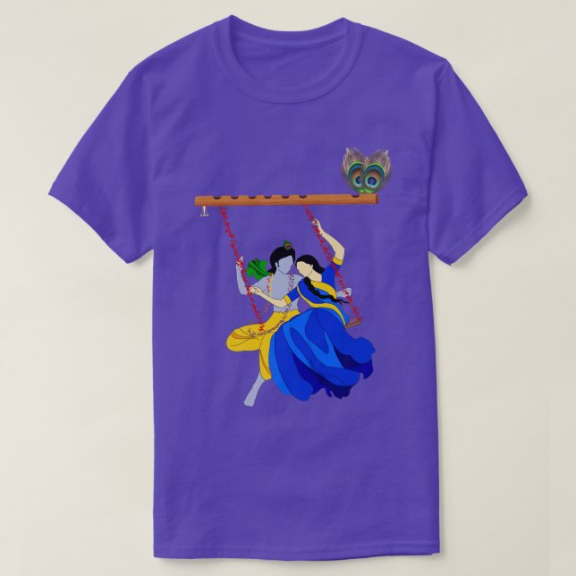 Camiseta Lord Krishna Y Radha Eternal LovePremium (Diseño del anverso)