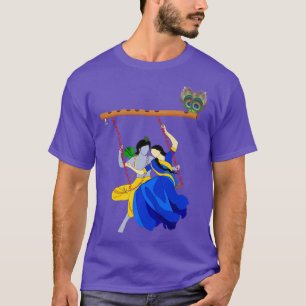 Camiseta Lord Krishna Y Radha Eternal LovePremium