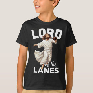 Camiseta Lord Lanes Funny Christian Christ Gutter Bowl L