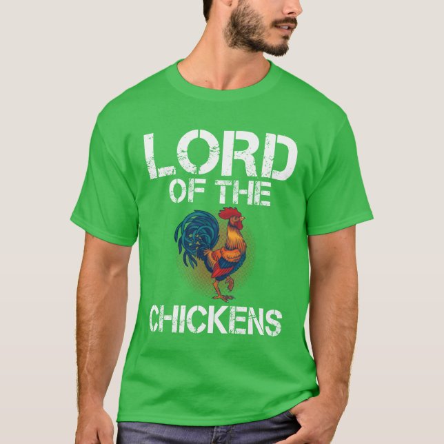 Camiseta Lord of the Chickens Chicken Whisperer Chicken Car (Anverso)