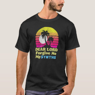 Camiseta Lord Perdone my Synths 80's Distressed Retro Ke