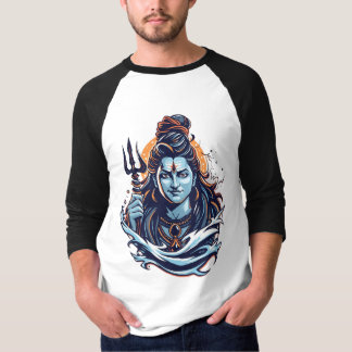 Camiseta Lord Shiva Adiyogi Art - Powerful Mahadev Trident 