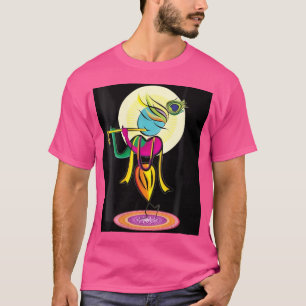 Camiseta Lord Shri Krishna, artístico y colorido, con el su