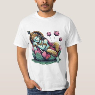 Camiseta "Lord Vishnu descansa en el Lotus: Símbolo de Cosm