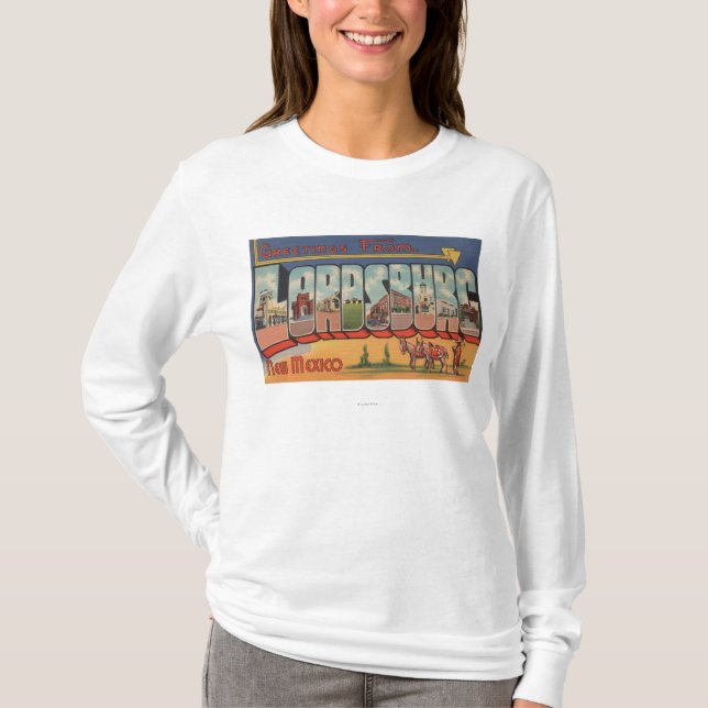 Camiseta Lordsburg, New México - escenas grandes de la (Anverso)