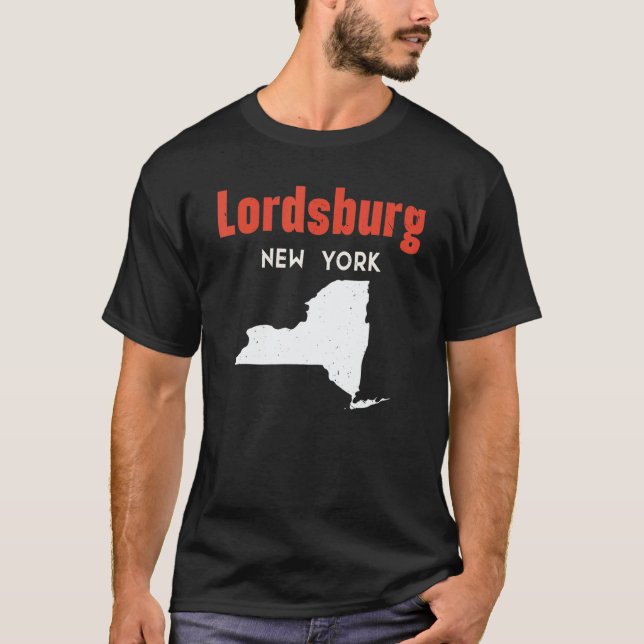 Camiseta Lordsburg New York USA State America Travel New Yo (Anverso)