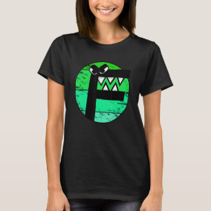 Camiseta Lore alfabético f Disfraz Atardecer Retro Para Vil