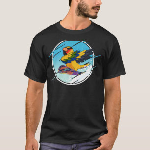 Camiseta Loreando Parrot Snowboard I Conure del Sol