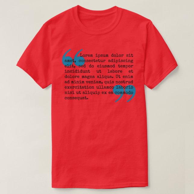 Camiseta Lorem Ipsum Dolor Frases latinas (Diseño del anverso)