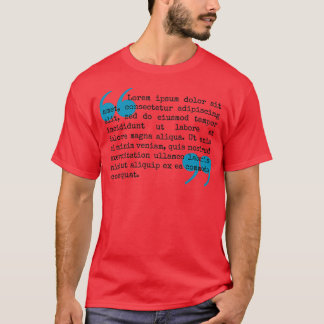 Camiseta Lorem Ipsum Dolor Frases latinas