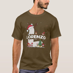 Camiseta Lorenzo Navidades con nombre Lorenzo para divertid