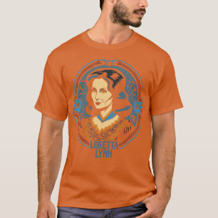 Camiseta Loretta Lynn estilo retro diseño de ventilador de