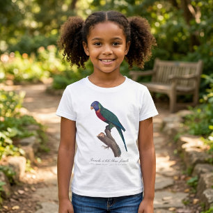 Camiseta Loricito arcoíris hembra, Trichoglossus moluccanus