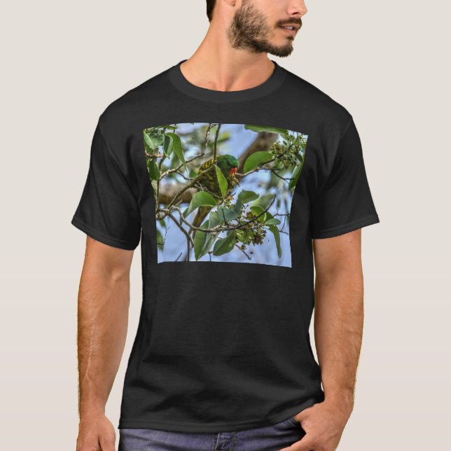 CAMISETA LORIKEET VERDE QUEENSLAND RURAL AUSTRALIA (Anverso)
