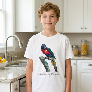Camiseta Loriquito Arcoíris Macho, Trichoglossus Moluccanus