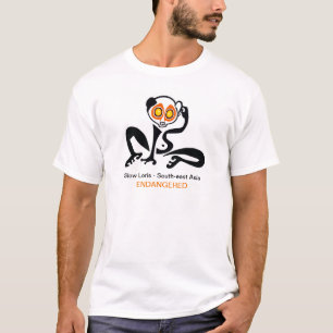 Camiseta LORIS lento - Primado - animal en peligro - hombre