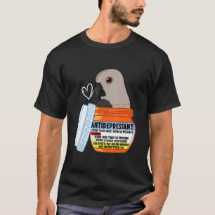 Camiseta Loro Antidepresivo Adorable I Loro de Vientre Rojo