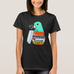 Camiseta Loro antidepresivo cutáneo I perdigón turquesa P