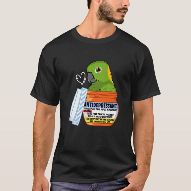 Camiseta Loro antidepresivo lindo I Amazonía napada amarill (Anverso)