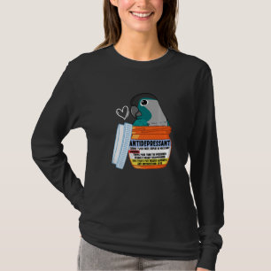 Camiseta Loro antidepresivo lindo I Cheek verde turquesa